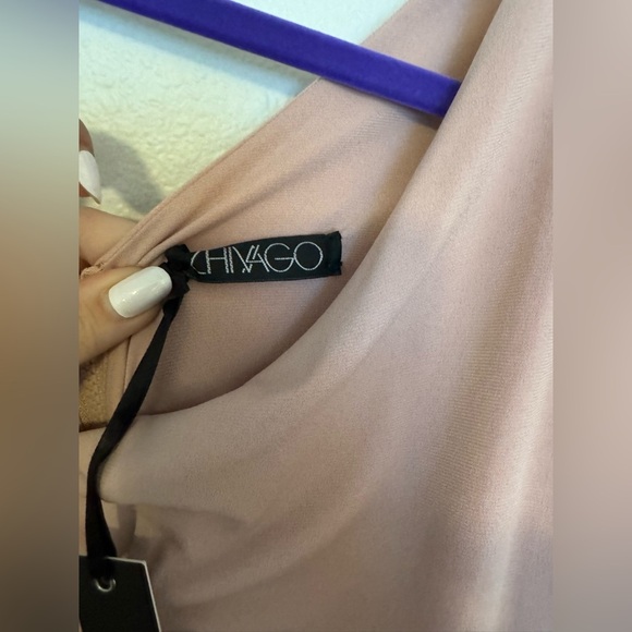 Zhivago Follow Me Midi Dress One Shoulder Blush Pink Medium Revolve US 6 - Picture 7 of 11